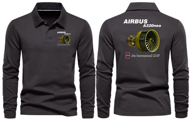 AIRBUS NEW CFM A320 LONG SLEEVE POLO